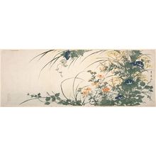 Utagawa Toyohiro: Morning Glories, Pinks, and Other Flowers - Museum of Fine Arts