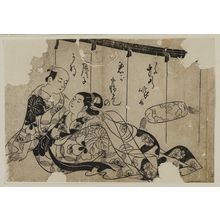 Okumura Masanobu: Courtesan and Client - Museum of Fine Arts