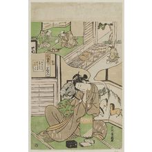 Ishikawa Toyonobu: A Fashionable Parody of the Nô Play Kantan (Fûryû yatsushi Kantan) - Museum of Fine Arts