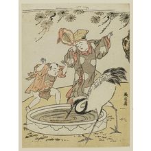 Yoshinobu: Chinese Boys and Crane - Museum of Fine Arts