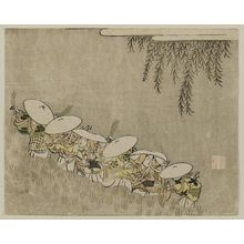 Unknown, 無款 (Artist Unknown, Japanese)による浮世絵「Women Planting Rice (Saotome)」