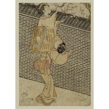 Suzuki Harunobu: Women Picking Plum Blossoms at a Wall - Museum of Fine Arts