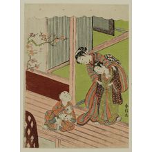 Suzuki Harunobu: Children with Cat and Mouse - Museum of Fine Arts