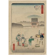二歌川広重: Morning Mist at Zôjô-ji Temple (Zôjô-ji asagiri), from the series Thirty-six Views of the Eastern Capital (Tôto sanjûrokkei) - ボストン美術館