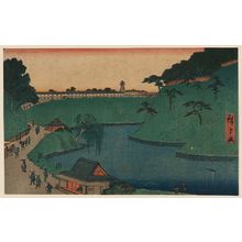 Utagawa Hiroshige: Benkei Moat outside Sakurada (Soto Sakurada Benkeibori), from the series Famous Places in the Eastern Capital (Tôto meisho) - Museum of Fine Arts