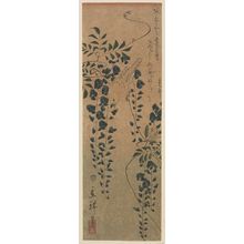 Utagawa Hiroshige II: Canary and Wisteria - Museum of Fine Arts
