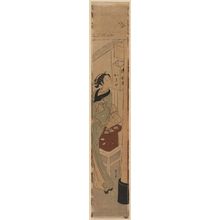 鈴木春信: Osen of the Kagiya Looking at a Cuckoo - ボストン美術館