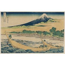 Katsushika Hokusai: Tago Bay near Ejiri on the Tôkaidô (Tôkaidô Ejiri Tago-no-ura ryakuzu), from the series Thirty-six Views of Mount Fuji (Fugaku sanjûrokkei) - Museum of Fine Arts