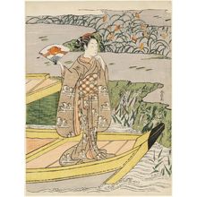 Suzuki Harunobu: Parody of Lady Tamamushi at the Battle of Yashima - Museum of Fine Arts