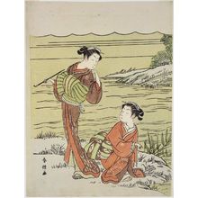 Shiba Kokan: Courtesan and Maid on the Shore of a Lake - Museum of Fine Arts