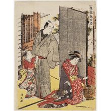 Torii Kiyonaga: Lovers' Quarrel, from the series Contest of Alluring Beauties (Irokurabe enpu sugata) - Museum of Fine Arts