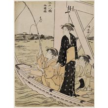 Torii Kiyonaga: Ryôgoku Bridge, from the series Eight Bridges of Edo (Edo hakkyô) - Museum of Fine Arts