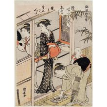 Torii Kiyonaga: Preparing to Go Out, from the series Humorous Poems of the Willow (Haifû yanagidaru) - Museum of Fine Arts