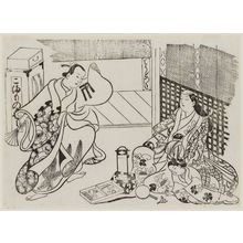 奥村政信: All Kinds of Household Accessories (Chôdo zukushi), from the series Famous Scenes from Japanese Puppet Plays (Yamato irotake) - ボストン美術館