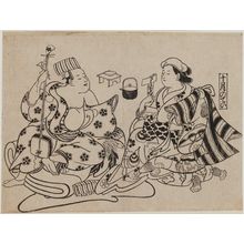 奥村政信: The Tenth Month (Jûgatsu no tei), from an untitled series of Customs of the Pleasure Quarters in the Twelve Months - ボストン美術館