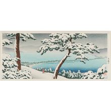 風光礼讃: Amanohashidate in Snow (Amanohashidate) - ボストン美術館