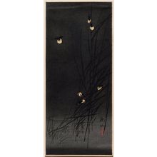 Maki Sozan: Fireflies on grasses at night - Museum of Fine Arts