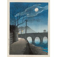 Japanischer Druck "Kôtsuki River in Kagoshima (Kagoshima Kôtsukigawa), from the series Selected Views of Japan (Nihon fûkei senshû)" von Kawase Hasui, 川瀬巴水 (Kawase Hasui)