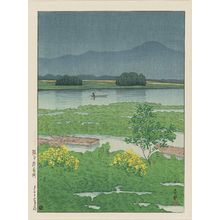川瀬巴水: Lake Ezu in Kumamoto (Kumamoto Ezu-ko), from the series Selected Views of Japan (Nihon fûkei senshû) - ボストン美術館