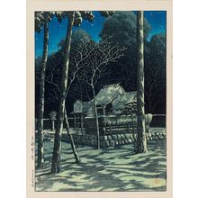 Japanese Print "The Nonomiya Shrine in Kyoto (Kyôto Nonomiya), from the series Selected Views of Japan (Nihon fûkei senshû)" by Kawase Hasui, 川瀬巴水 (Kawase Hasui)