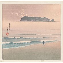 Kawase Hasui, 川瀬巴水 (Kawase Hasui)による浮世絵「Shichiri-ga-hama」