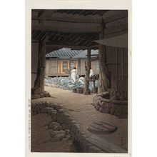 川瀬巴水: The Chunum Temple, Mt. Chiri, Korea (Chôsen Chiizan Sen'in-ji), from the series Views of Korea, Continued (Zoku Chôsen fûkei) - ボストン美術館