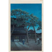 Kawase Hasui: Sengaku-ji Temple, from the series Selected Views of the Tôkaidô Road (Tôkaidô fûkei senshû) - Museum of Fine Arts
