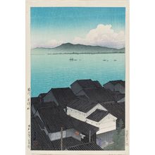 Kawase Hasui: Okitsu-chô in Suruga Province (Suruga Okitsu-chô), from the series Selected Views of the Tôkaidô Road (Tôkaidô fûkei senshû) - Museum of Fine Arts