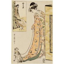 Kitagawa Utamaro: Parody of the Third Princess, from the series Picture Siblings (E-kyôdai) - Museum of Fine Arts