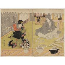 Utagawa Toyokuni I: Actors Nakamura Shikan (R) and Bandô Mitsugorô (L) - Museum of Fine Arts