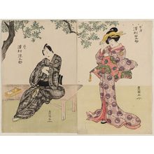 Utagawa Toyokuni I: Actors Sawamura Tanosuke as Kotoura (R) and Sawamura Gennosuke (L) - Museum of Fine Arts