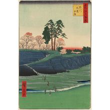 歌川広重: Goten-yama, Shinagawa (Shinagawa Goten-yama), from the series One Hundred Famous Views of Edo (Meisho Edo hyakkei) - ボストン美術館