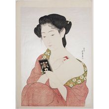 Hashiguchi Goyo: Woman Powdering her Neck - Museum of Fine Arts