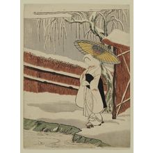 Suzuki Harunobu: The Heron Maiden (Sagi musume) - Museum of Fine Arts