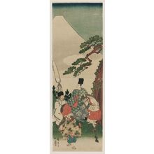 Utagawa Hiroshige: Narihira's Journey to the East: Passing Mount Fuji - Museum of Fine Arts