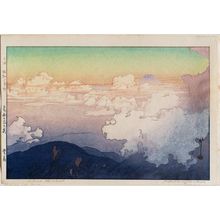 Japanese Print "Above the Cloud (Unhyô), from the series Southern Japan Alps (Nihon Minami Arupusu shû)" by Yoshida Hiroshi, 吉田博 (Yoshida Hiroshi)