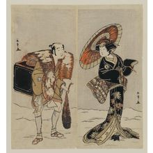 Katsukawa Shunsho: Actors Iwai Hanshirô IV (R) and Ôtani Tomoemon (L) - Museum of Fine Arts