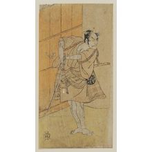 勝川春章: Actor Nakamura Nakazo as Token Juemon - ボストン美術館