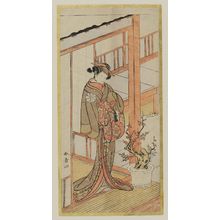 Katsukawa Shunsho: Actor Nakamura Noshio in Hachi no Ki (The Potted Tree) - Museum of Fine Arts