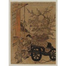 Kitao Shigemasa: Chinese Boys and Flower Cart - Museum of Fine Arts