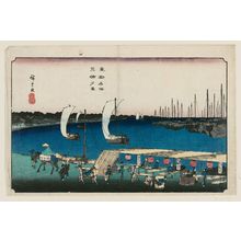 Utagawa Hiroshige: Evening View of Takanawa (Takanawa yûkei), from the series Famous Places in the Eastern Capital (Tôto meisho) - Museum of Fine Arts