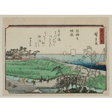 Utagawa Hiroshige: Clearing Weather at Susaki (Susaki seiran), from the series Eight Views of the Eastern Capital (Tôto hakkei) - Museum of Fine Arts