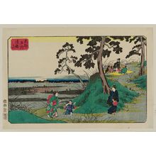 Utagawa Hiroshige, 歌川広重 (Utagawa Hiroshige I)による浮世絵「Dôkan Hill (Dôkan-yama), from the series Famous Places in the Eastern Capital (Tôto meisho)」