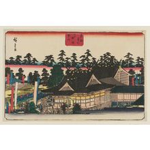 Utagawa Hiroshige: Festival at the Shiba Shinmei Shrine (Shiba Shinmei sairei), from the series Famous Places in the Eastern Capital (Tôto meisho) - Museum of Fine Arts