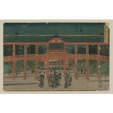 Utagawa Hiroshige: Tôeizan Temple at Ueno (Ueno Tôeizan), from the series Famous Places in the Eastern Capital (Tôto meisho) - Museum of Fine Arts