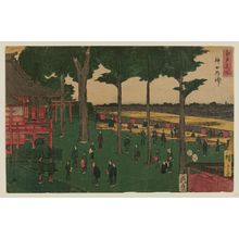 Utagawa Hiroshige: Kanda Myôjin Shrine (Kanda Myôjin), from the series Famous Places in Edo (Edo meisho) - Museum of Fine Arts