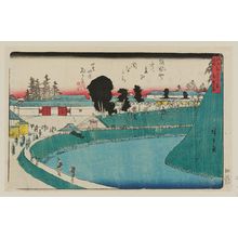 Utagawa Hiroshige, 歌川広重 (Utagawa Hiroshige I)による浮世絵「Benkei Moat outside Sakurada (Soto Sakurada Benkeibori), from the series Famous Places in Edo (Edo meisho)」