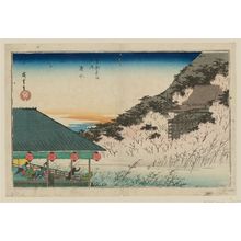 Utagawa Hiroshige: Kiyomizu-dera Temple (Kiyomizu), from the series Famous Views of Kyoto (Kyôto meisho no uchi) - Museum of Fine Arts