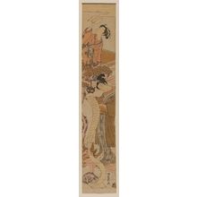 磯田湖龍齋: Parody of the Letter-reading Scene in Act VII of Chûshingura, with a Toad - ボストン美術館