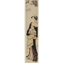 Torii Kiyonaga: Woman Admiring Cherry Blossoms - Museum of Fine Arts